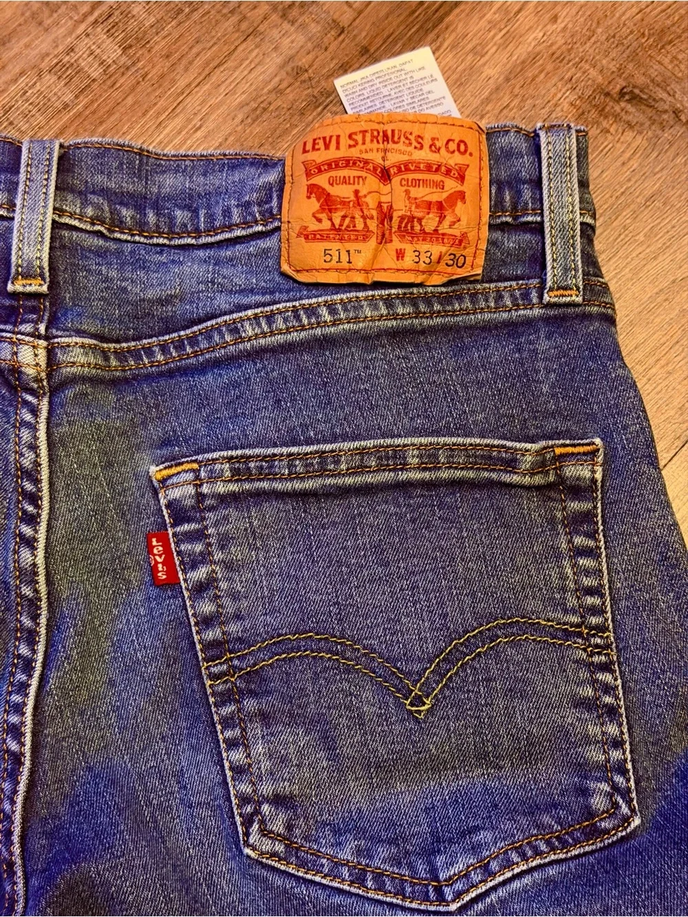 Levi's 511 Slim Fit Blue Jeans Size 33x30